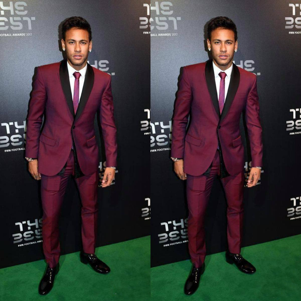 Latest Men Formal Wear - Setelan Jas Pria Warna Burgundy Berkualitas