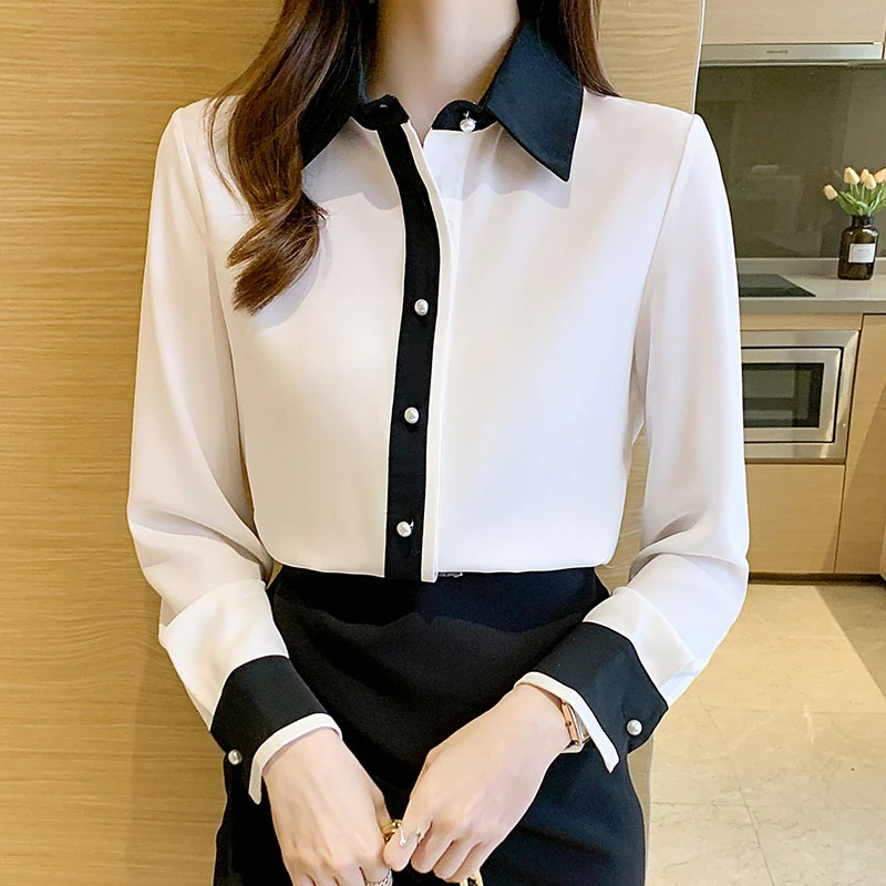 Men'S Formal Wear Rental - Kemeja Chiffon Putih untuk Wanita Gaya