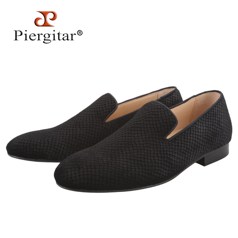 Men'S Formal Wear Slippers - Piergitar Sepatu Pantofel Pria Beludru Timbul