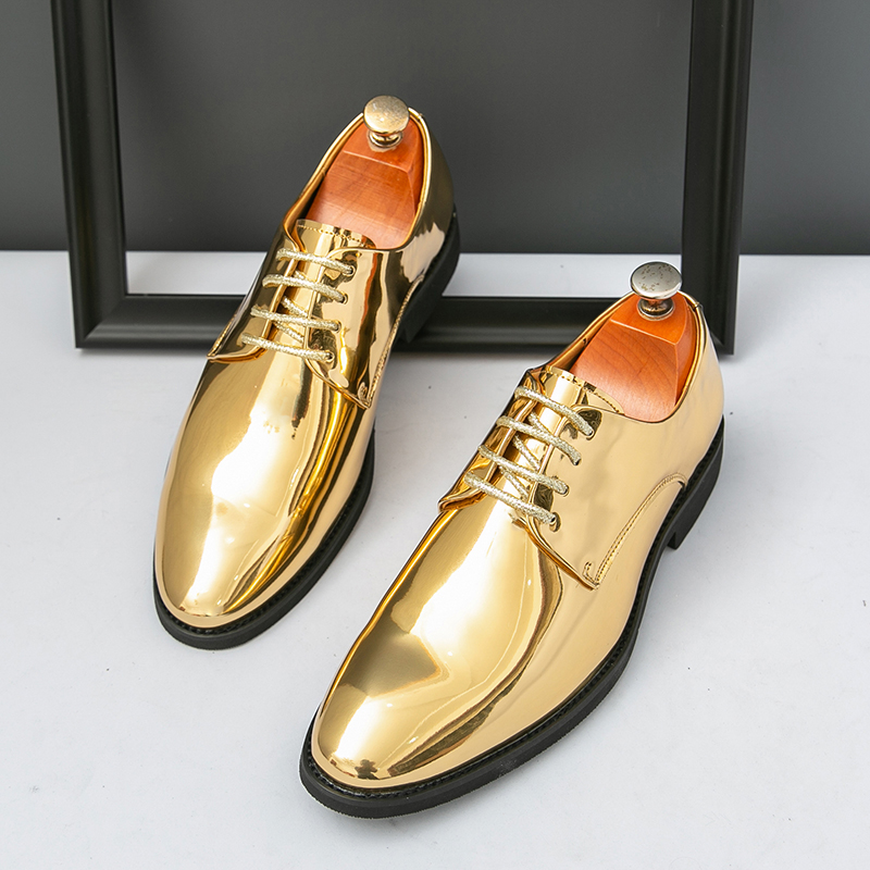 Men Formal Wear With Tie - Sepatu Derby Pria Modis, Kasual, Nyaman,