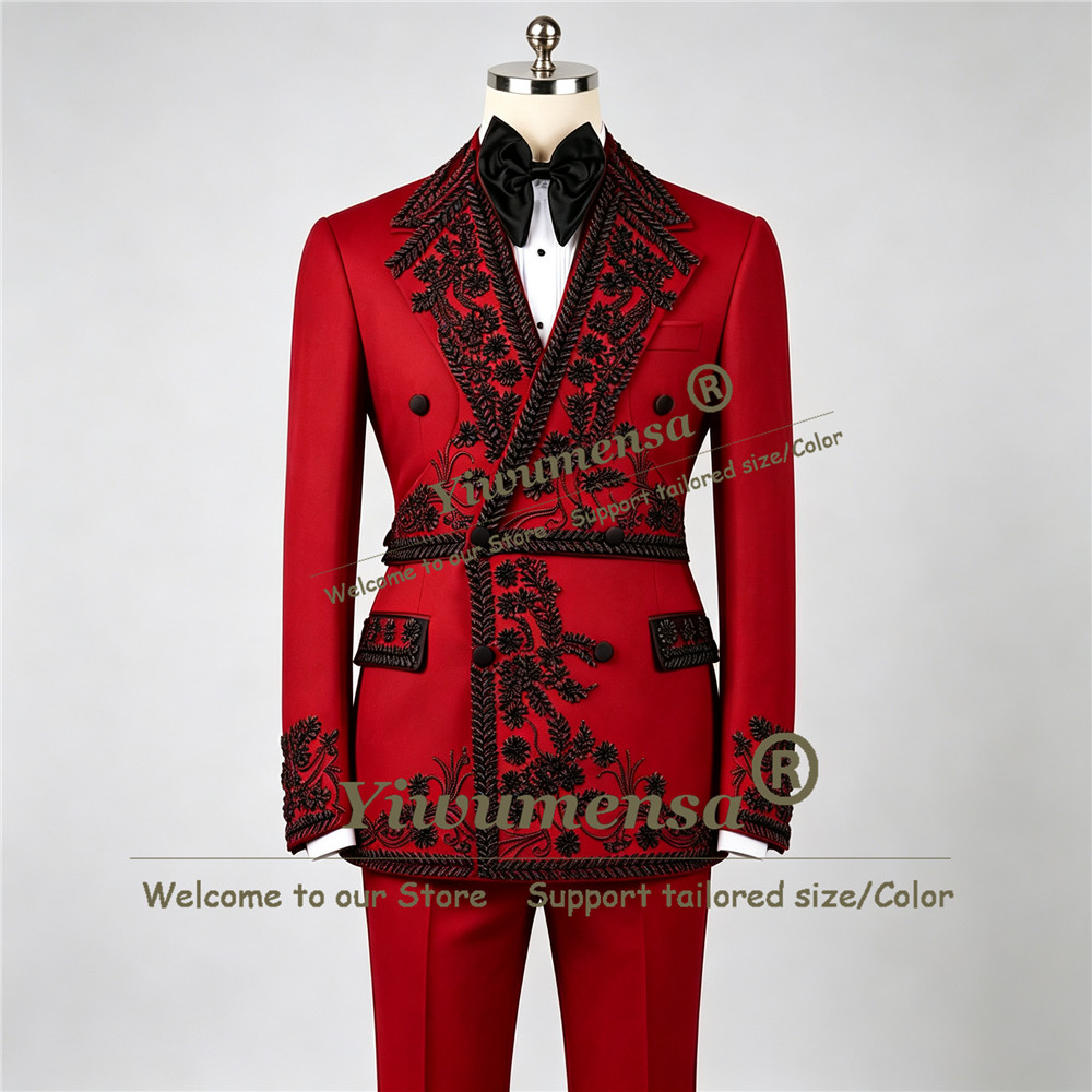 Men'S Formal Wear Jewelry - Setelan Jas Pria Buatan Tangan untuk