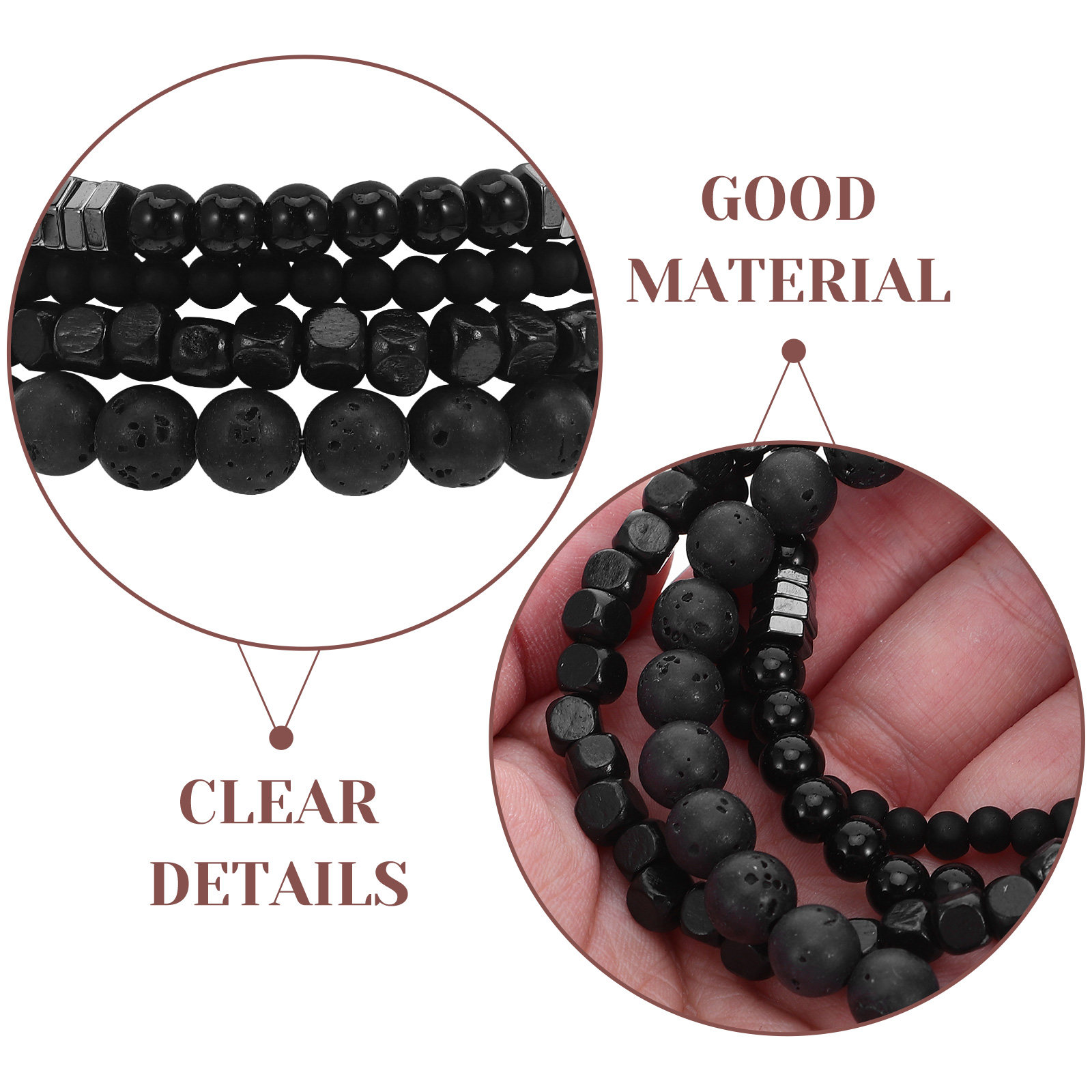 4 Buah Gelang Zirkon untuk Pri - Men'S Formal Wear Jewelry ulasan dan harga