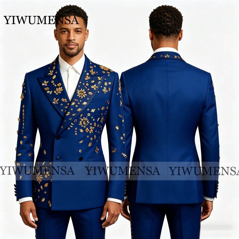 Setelan Jas Biru Royal Mewah u - Men'S Formal Wear Jewelry ulasan dan harga