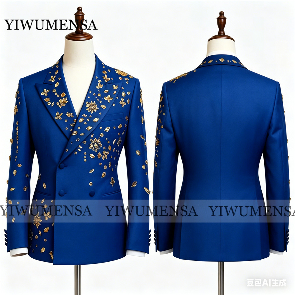 Setelan Jas Biru Royal Mewah u - Men'S Formal Wear Jewelry ulasan dan harga