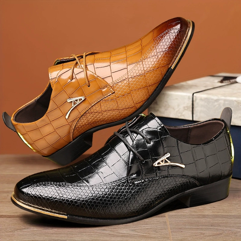 Sepatu Kulit PU Fashion Pria S - Men'S Formal Wear Rental ulasan dan harga