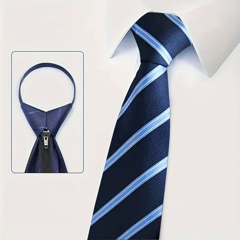 6 Buah Dasi Zip Tie Pria Lebar - Men Formal Wear With Tie ulasan dan harga