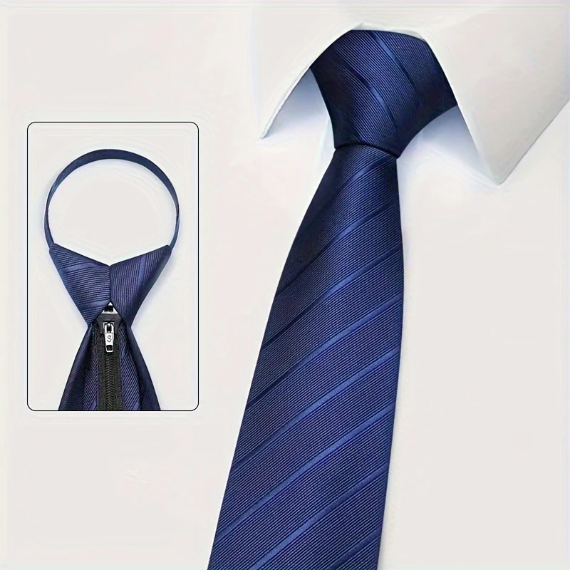 6 Buah Dasi Zip Tie Pria Lebar - Men Formal Wear With Tie ulasan dan harga