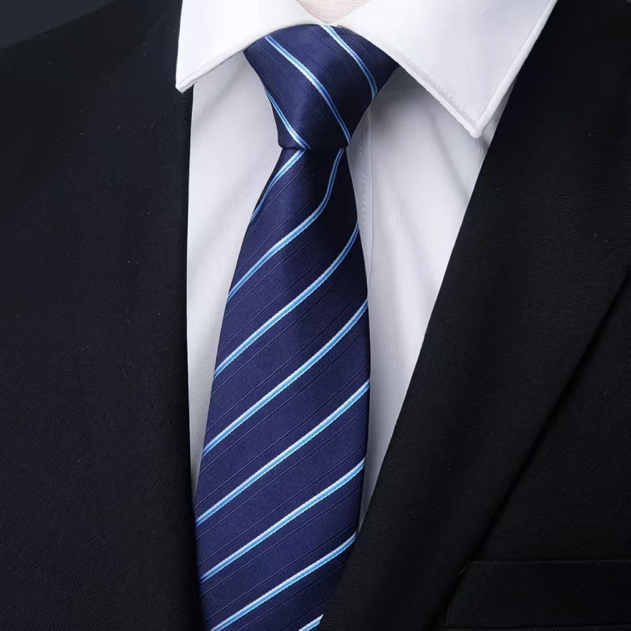 6 Buah Dasi Zip Tie Pria Lebar - Men Formal Wear With Tie ulasan dan harga