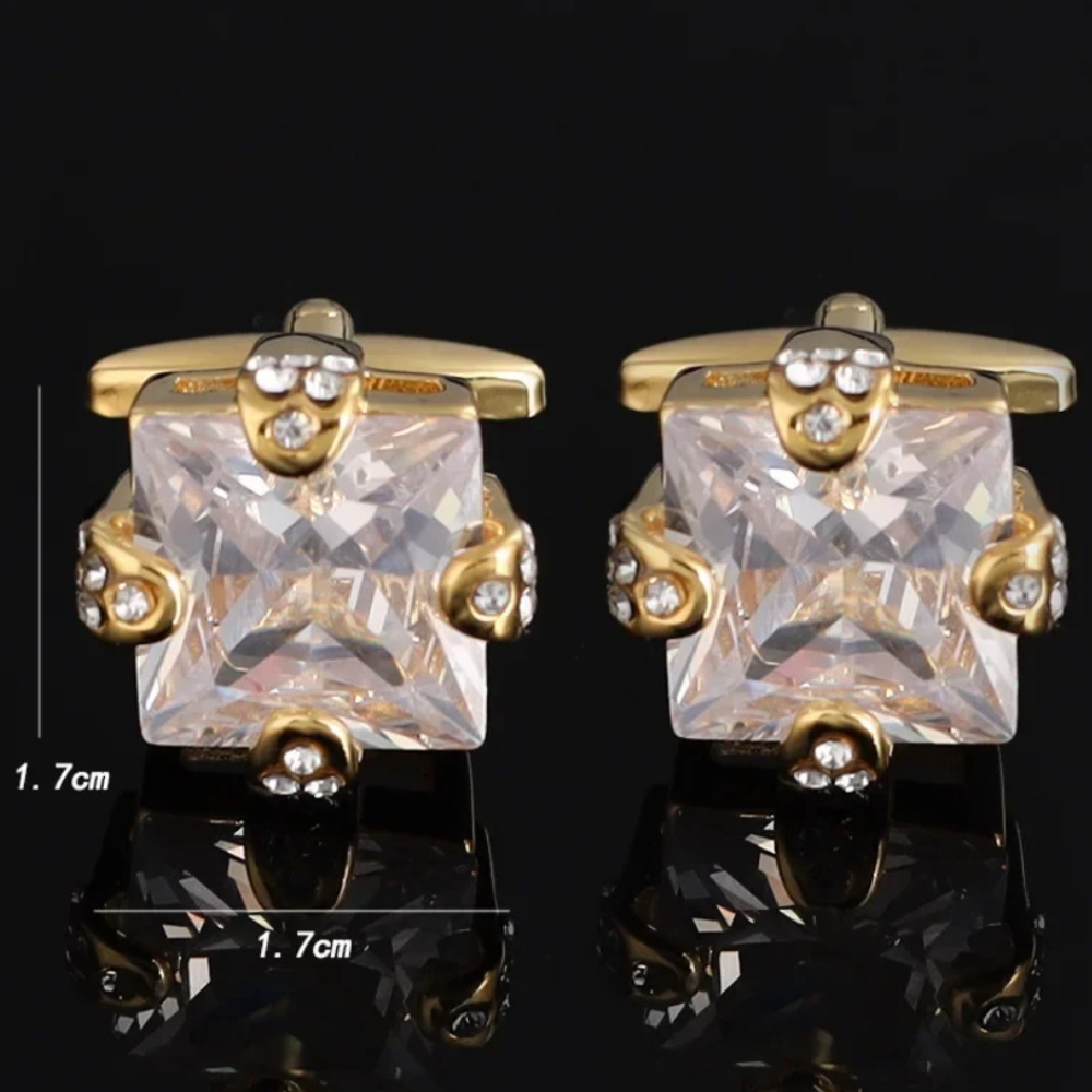 Kancing Manset Berlian Imitasi - Men'S Formal Wear Jewelry ulasan dan harga