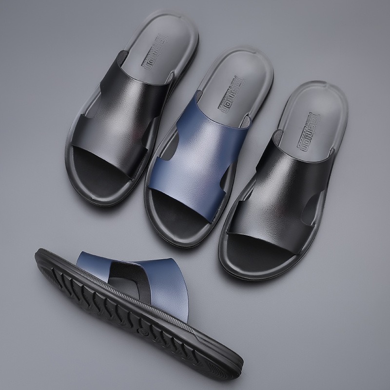 Sepatu kulit musim panas baru  - Men'S Formal Wear Slippers ulasan dan harga