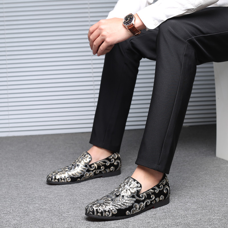 Sepatu Loafer Beludru Pria den - Men'S Formal Wear Slippers ulasan dan harga